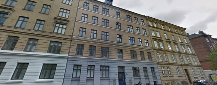 Facaden på A/B Nyelandsvej 6, Frederiksberg